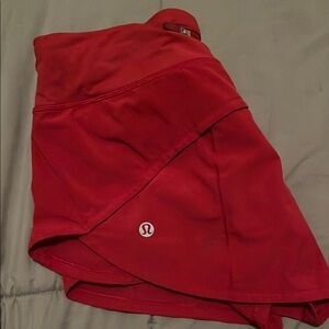 Lululemon Red Athletic Shorts (size 4)